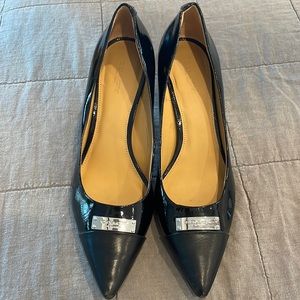 Coach high heel pumps, size 9, glossy black